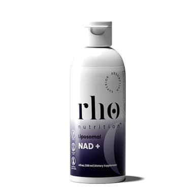 Rho Nutrition Liposomal NAD+ – Liquid Supplement Designed to Help Support Absorption – Active Form of NAD+ Helps Support Normal Cellular Health, Healthy Aging, Energy Metabolism and Overall Vitality