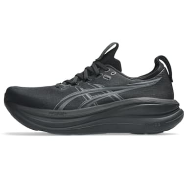 ASICS Men's Gel-Nimbus 28 Running Shoes, 9.5, Black/Graphite Grey