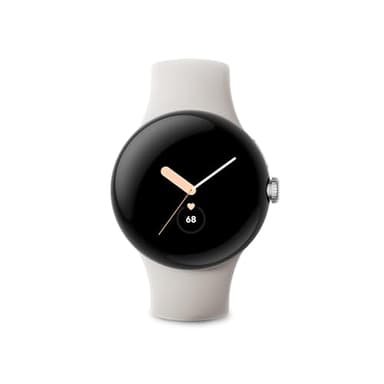 Google Pixel Watch 41mm Smartwatch with WiFi, GPS, BT and Heart Rate Monitor in Bulk Packaging (Polished Silver) (Renewed)