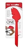 Silicone Spatula ONE Mixer Beater Scraper and Spatula, Red