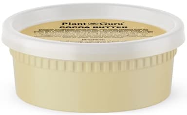 Plant Guru Raw Cocoa Butter 8 oz. 100% Pure Natural Unrefined FOOD GRADE Arriba Nacional Cacao Bean, Great For Chocolate Making, Soap, Lip Balm and Moisturizer For DIY Body Butters