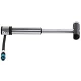 Klic Hand Pump w/Gauge - High Volume/High Pressure, Co2, Portable, Lightweight Bike Hand Pump for Presta and Schrader Valve