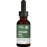 Earth Harmony Naturals Organic Vegan Vitamin B12 Sublingual Liquid Supplement - 2500mcg Methylcobalamin Drops for Natural Energy, Metabolism Health and Immune System Support - 1 Fl Oz