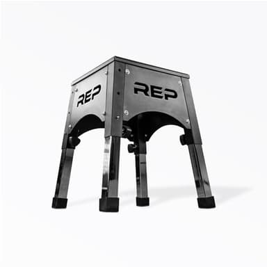 REP Adjustable Plyo Box | Metal Jump Platform | Home Gym Exercise Step | Plyometric Training Equipment | Fitness Workout Bench | Assembled Steel Jumping Boxes | Adjustable Height Workout Tool