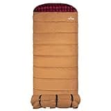 Teton 0F Degree Deer Hunter Sleeping Bag. Warm and Comfortable Camping Sleeping Bags, TETON Tough Canvas Shell for Camping, Hunting, and Cold Weather, Brown