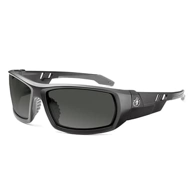 Ergodyne Skullerz Odin Safety Sunglasses, ANSI Z87 Impact Resistant, Durable Full Frame, Non Slip, Polarized, Anti Fog