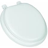 Mayfair 13EC 000 Soft Cushioned Toilet Seat, 1 Pack Round, White