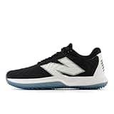 New Balance Women's FuelCell Fuse v4 Turf Trainer Softball Shoe, Black/Optic White, 7.5