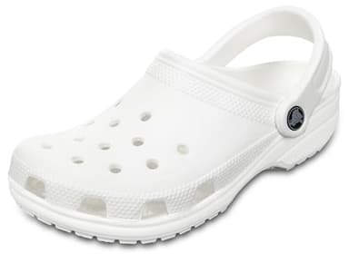 Crocs Unisex-Adult Classic Clogs, White, 9 Men/11 Women