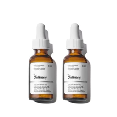 The Ordinary Alpha Arbutin 2% + Hyaluronic Acid, Brightens Skin and Targets Dark Spots, 1 Fl Oz (Pack of 2)