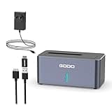 GODO SAS/SATA Hard Drive Docking Station Adapter, 2.5/3.5 inch USB 3.0 External SAS Enclosure, HDD SSD Converter with 12V/2.5A Power Adapter 20TB 10Gbps Tool Free…