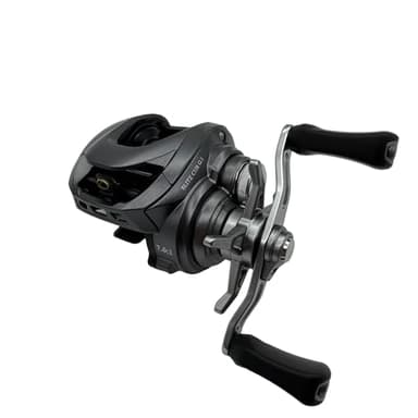 QUORELYNX DC Electronic Brake Baitcaster Reel, Self-Charging Digital Control, Integrated Magnet System, Ultralight 4.8oz, Max Drag 13.2LB, 7.6:1 Gear Ratio, Freshwater & Saltwater Fishing (Left Hand)