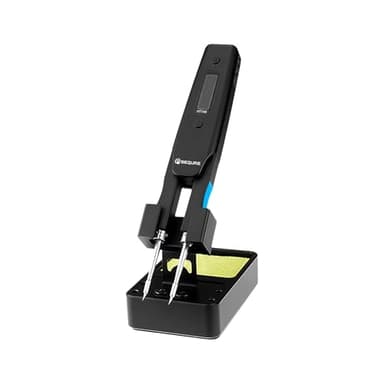 SEQURE HT140 2-IN-1 Portable Hot Tweezers Soldering Iron Kit, 2s Fast Heating, 122-932℉, 3 Preset Temperature, Temp Calibration, Auto Sleep, Smart Digital Soldering Iron for SMD Work, Micro Soldering