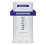 Native Sensitive Deodorant Contains Naturally Derived Ingredients, 72 Hour Odor Control | Deodorant for Women & Men, Aluminum Free with Baking Soda, Coconut Oil and Shea Butter, Unscented