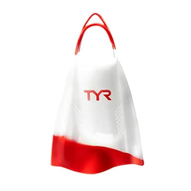 TYR Hydroblade Swim Training Fins, Red, Large