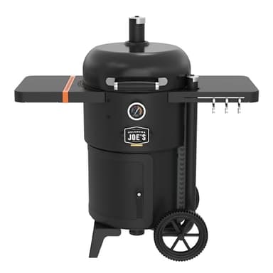 Oklahoma Joe's Bronco 18 in. Heavy Duty Charcoal Drum Smoker and Grill with 284 sq. in. Cooking Area in Black, Smoker Grill