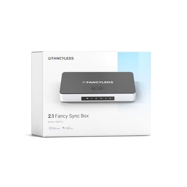 Fancyleds 2.1 Fancy Sync Box Syncing Device with HDMI 2.1, 4K 120Hz, HDR (for 55" to 65" TVs)
