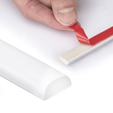 Art3dwallpanels 10 Ft Flexible Peel and Stick Trim Molding for Backsplash Tile Edge, Self-Adhesive Wall Trim for Corner Decor, 120x0.47x0.2 Inch White