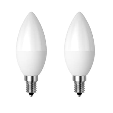 Dusk to Dawn Light Bulb, E12 Candelabra Light Sensing LED Bulbs Auto On/Off 5W 400LM Warm White 3000K for Home Outdoor Yard Porch Patio Garage Pathway, Can Replace 40W Incandescent Bulbs, Pack of 2
