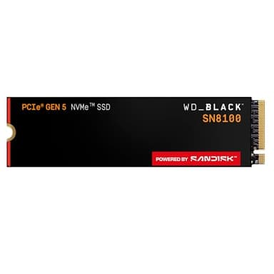WD_Black SN8100 2TB NVMe SSD - PCIe 5.0x4, M.2 2280, Up to 14,900MB/s Read Speed, up to 11,000MB/s Write Speed, Best for AI Applications, Gaming, and Video Editing - WDS200T1X0M