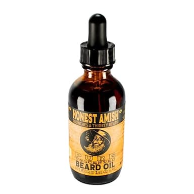 Honest Amish - Pure Beard Oil - 2 Ounce - Fragrance Free