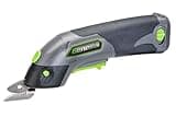 Genesis Cordless Electric Scissors, 8V Lithium-Ion Battery, Charger, and 2 Year Warranty for Cutting Cardboard, Carpet, Fabric, and Plastic (GLSS08B)