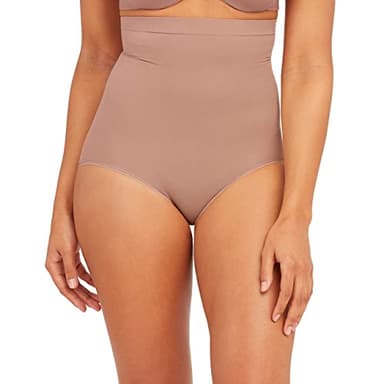 SPANX SPANXsculpt Power Series High-Waisted Brief - Lightweight All-Day Comfort - Core Control Shapewear - High-Waisted Underwear - Cafe Au Lait - 1X
