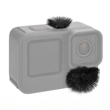 Geekria for Creators Camera Mic Wind Muff Compatible with GoPro Hero 13, 12, 11, 10, 9, 8 Action Camera, Dead Cat Windscreen Microphone Cover for Hero Series (Black)