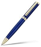 BEILUNER Blue Gel Pen - Stunning Luxury with 24K Gold Finish, Black G2 Refill, Best Pen Gift Set for Men & Women, Professional, Executive, Office, Nice Pens