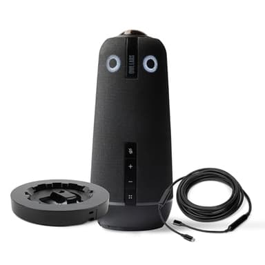 Owl Labs Meeting 4+ Premium Pack - 360 Degree, 4K Smart Video Conference Camera, Microphone, and Speaker (Includes Accessories and Warranty)