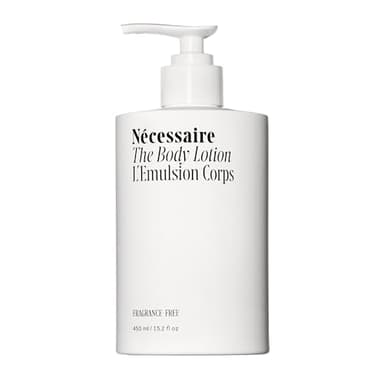 Nécessaire The Body Lotion - Fragrance-Free - Multi-Peptide Moisturizer - Firming Body Lotion for Women + Men. 2.5% Niacinamide. Non-Comedogenic + Hypoallergenic for Sensitive Skin – 450ml/15.2 fl oz