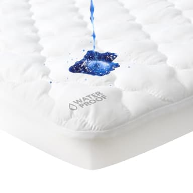 Moonsea Waterproof Pack and Play Sheets Compatible with 4moms Breeze Plus Playard, Pack and Play Mattress Pad, White