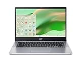 Acer Chromebook 314 CB314-4H-C2UW Laptop | Intel Processor N100 | 14" Full HD (1920 x 1080) IPS Display | 4GB LPDDR5 | 64GB eMMC | Intel Wireless Wi-Fi 6E AX211 | Chrome OS | Pure Silver