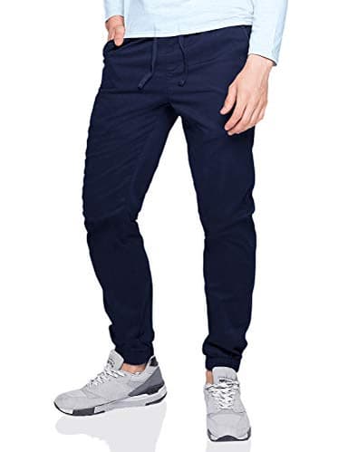 Match Men's Loose Fit Chino Washed Jogger Pant (30, 6535 Navy Blue)