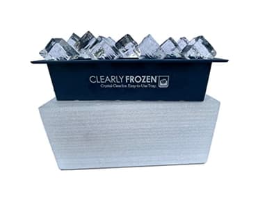 ClearlyFrozen High Capacity (21 x 1.3 Inch) Home Clear Ice Cube Tray/Ice Cube Maker with Multi-Size Mold Design Expandable to 21 1.3 x 1.3 x 2 Inch Ice Rectangles