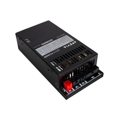 Apevia ITX-PFC500W Mini ITX/Flex ATX / 1U 500W Fully Modular Power Supply, Full Range Active PFC 90-264V, AC for POS AIO System Desktop Gaming Server Small Form Factor (Flex ITX) Computer PSU