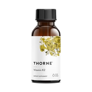 THORNE - Vitamin K2 Liquid (1 mg per Drop) - Concentrated Vitamin K2 Supplement for Heart and Bone Support* - Gluten, Dairy & Soy-Free - 1 Fl Oz