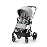 Cybex Balios S Lux Stroller FrontFacing or ParentFacing Seat Positions OneHand Fold Multiposition Recline Adjustable Leatherette Handlebar Infant, Lava Grey