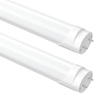 SUSLUM Fluorescent Light Bulbs 48 inch, T8 LED Bulb 4 Foot Type A+B Replacement for F32T8 or F40T12 Tube, 24W 3200LM 5000K Daylight, Double or Single End Powered, 2-Pack