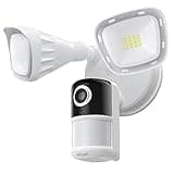 ieGeek Floodlight Camera, Outdoor Home Security Camera, 2K Wired Flood Light Camera Outdoor with Motion Sensor Cam, 2600 Lumens, Color Night Vision, 110dB Siren, 2 Way Audio, Compatible with Alexa