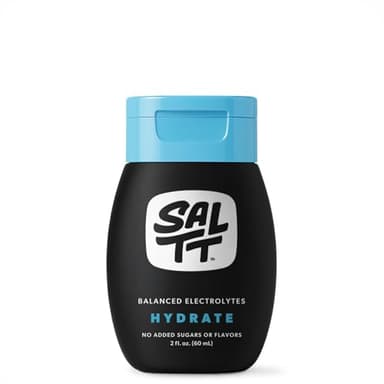 SALTT - Hydrate (2 oz) - Electrolytes Drops - Energy Boost - Sodium, Potassium, Magnesium, Zinc, Copper - Unflavored - Ultra Low Carb - Zero Sugar, Vegan, Gluten Free, Non GMO - By Keto Chow