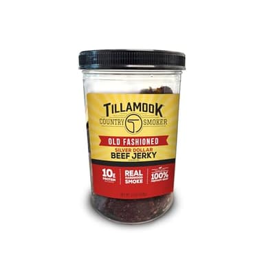 Tillamook Country Smoker Real Hardwood Smoked Silver Dollar Beef Jerky, Old Fashioned, 13 Ounce