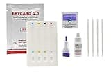 ALDON Innovating Science ABO/RH Blood Type Test Kit - Educational Use, Erycard Blood Grouping Card, Buffer Solution, Alcohol Wipe, Lancet, Collection Sticks, Instructions - Home Blood Type Testing Kit
