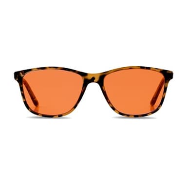 BRADDELL FL-41 Rose Tinted Photochromic Transitional Migraine Light Sensitivity Glasses for Fluorescent LED Glare, Photophobia and Eye Strain (MEDIUM)