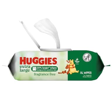 Huggies Extra Large Baby Wipes, Unscented, 1 Flip-Top Pack, 42 XL Wipes Total, Packaging May Vary