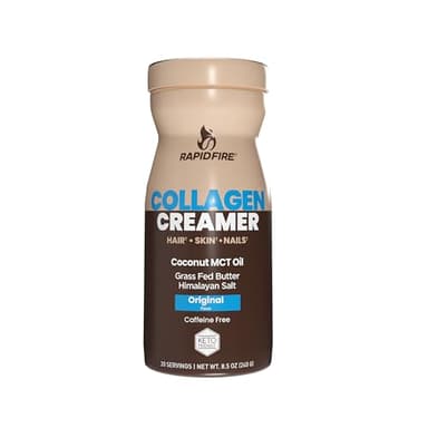 Collagen Creamer with MCT Oil for Coffee or Tea, Supports Energy and Metabolism, Weight Loss Diet for Hair, Skin, & Nails, 7.65 Oz