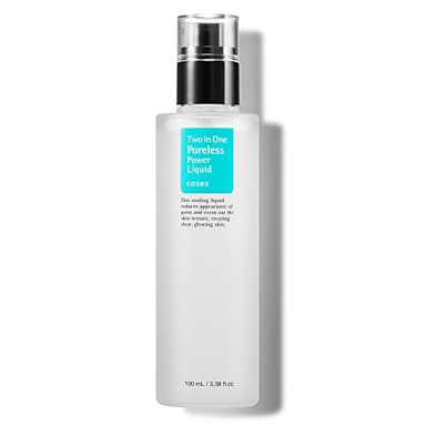 COSRX Two in One Poreless Power Liquid, 100ml / 3.38 fl.oz | Tightening Pores | Korean SkinCare, Animal Testing Free, Paraben Free