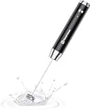 Maestri House Rechargeable Milk Frother, Handheld Electric Foam Maker Waterproof Detachable Stainless Steel Whisk Drink Mixer Foamer for Lattes, Cappuccino, No Stand