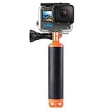 Suptig Hand Grip Waterproof Handle Monopod Floating Mount for Gopro Hero 13, Hero 12, 11, 10, 9, 8, 7, 6, 5, 4, 3+, 3, 2, 1, Hero Session Gopro Max, Fusion DJI osmo, Akaso More Action Cam