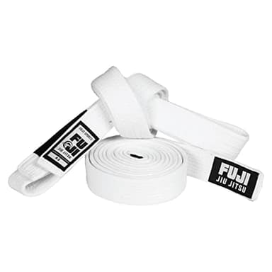 FUJI Premium Pearl Weave BJJ Belt, Jiu Jitsu White Belt, A3